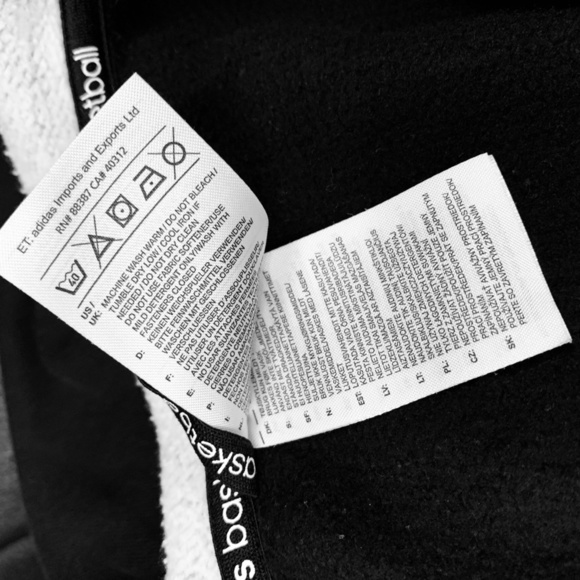 ADIDAS Full Zip Hoodie Sweatshirt Black Jacket S - Picture 12 of 16